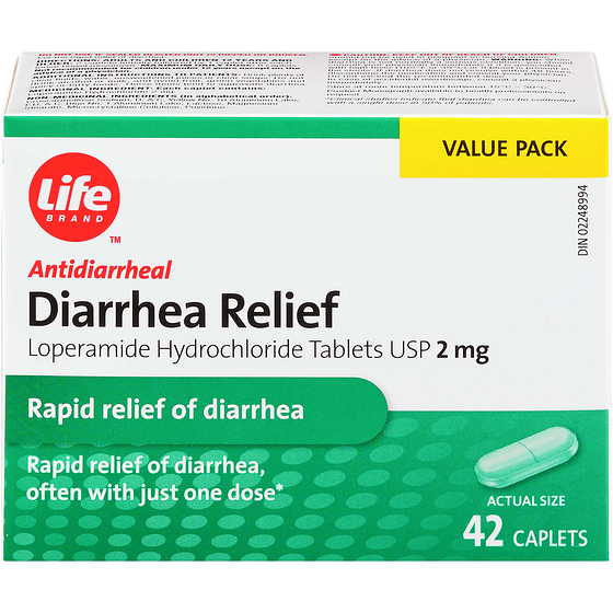 Life Brand Diarrhea Relief 42 ea, $0.52/1ea