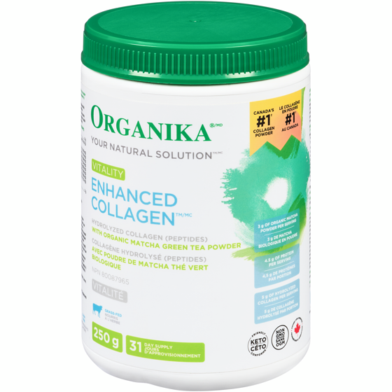 Organika Enhanced Collagen Vitality 250 g, $17.60/100g
