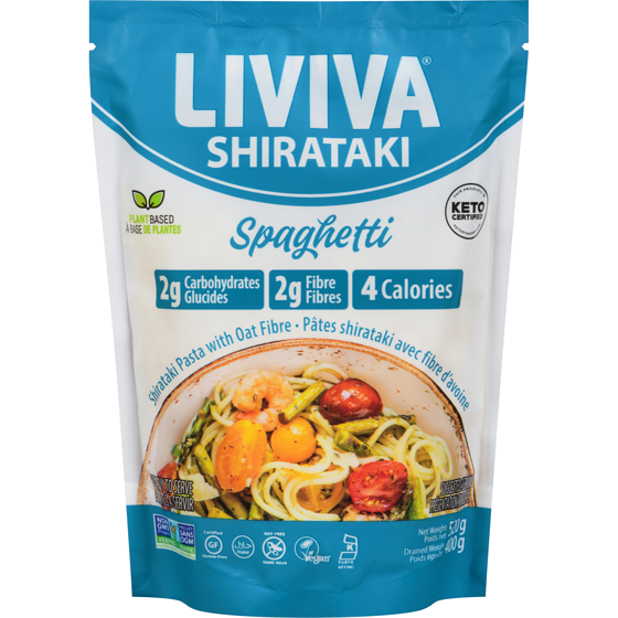 LIVIVA Shirataki Pasta Spaghetti with Oat 400 g, $1.50/100g