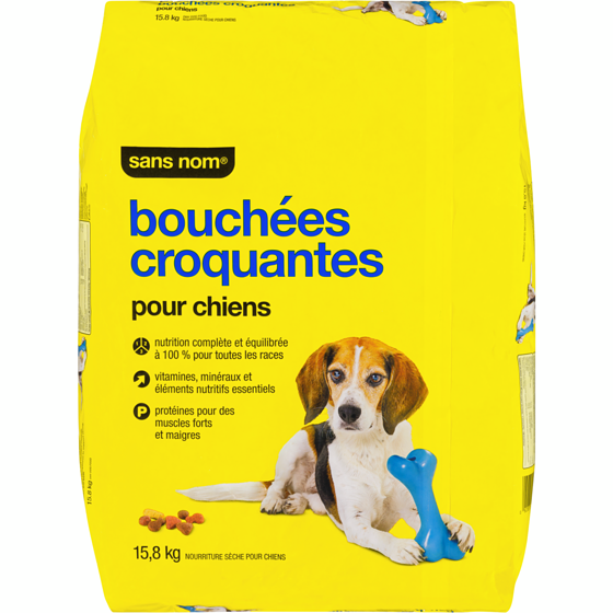 Sans Nom Bouchées croquantes pour chiens 15.8 kg, 0,25 $/100g