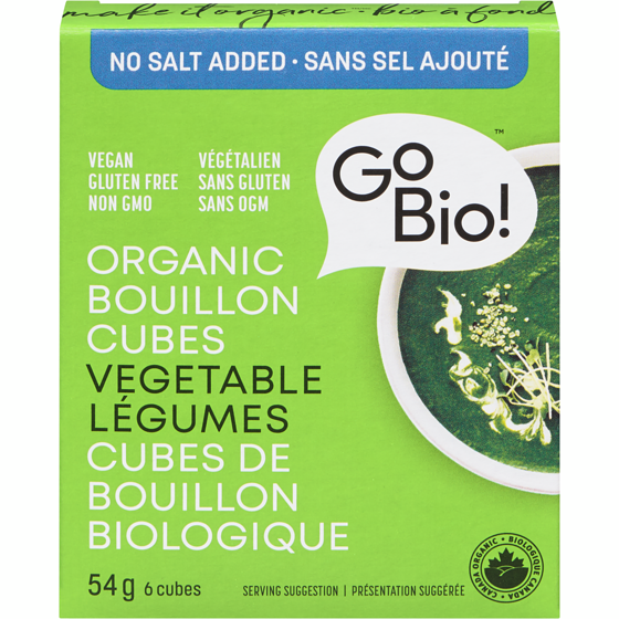 Go Bio Organic Bouillon Cubes, Vegetable 54 g, $7.76/100g