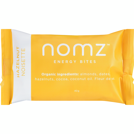 Nomz Energy Bites Hazelnut 12x40.0 g, $9.16/100g