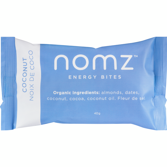 Nomz Coconut Energy Bites 12x40.0 g, $9.16/100g