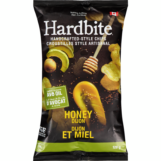 Hardbite Croustilles Style Artisanal Dijon et Miel 128 g, 3,74 $/100g