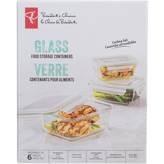 le Choix du Président Contenant Rectangulaire En Verre Borosilicaté 1 ea, 6,67 $/1ch