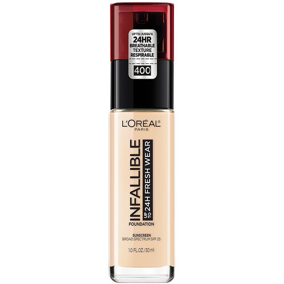 L'Oreal Paris Foundation Infallible Fresh Wear 24HR, Lightweight, Longwear, Breathable Formula, Pearl 30 ml, $78.40/100ml