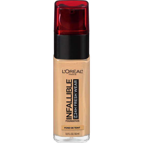 L'Oreal Paris Foundation Infallible Fresh Wear 24HR, Lightweight, Longwear, Breathable Formula, Sun Biege 30 ml, $78.40/100ml