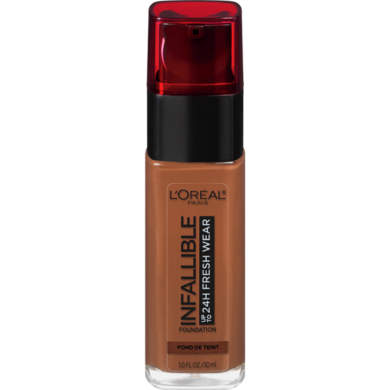 L'Oreal Paris Foundation Infallible Fresh Wear 24HR, Lightweight, Longwear, Breathable Formula, Deep Amber 30 ml, $78.40/100ml