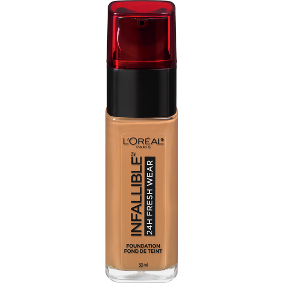 L'Oreal Paris Foundation Infallible Fresh Wear 24HR, Lightweight, Longwear, Breathable Formula, Hazelnut 30 ml, $78.40/100ml