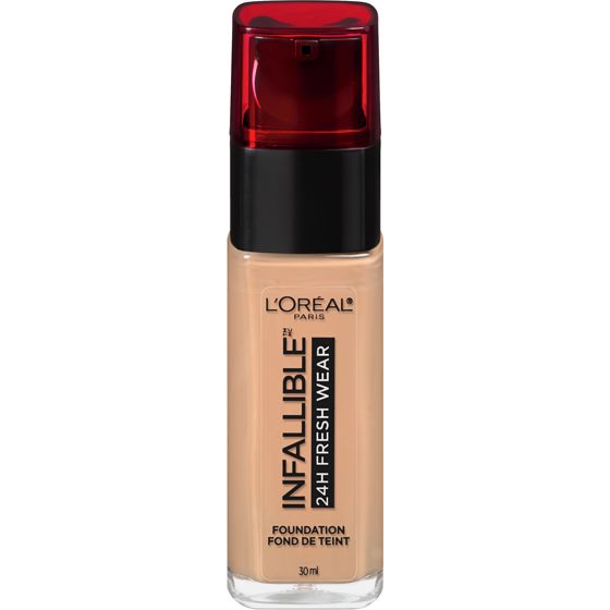 L'Oreal Paris Foundation Infallible Fresh Wear 24HR, Lightweight, Longwear, Breathable Formula, Radiant Honey 30 ml, $78.40/100ml