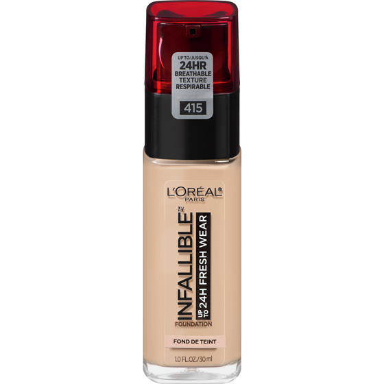 L'Oreal Paris Foundation Infallible Fresh Wear 24HR, Lightweight, Longwear, Breathable Formula, Rose Ivory 30 ml, $78.40/100ml