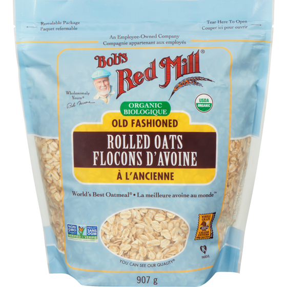 Bob’s Red Mill Flocons d'avoine à l'ancienne biologique 907 g, 1,03 $/100g