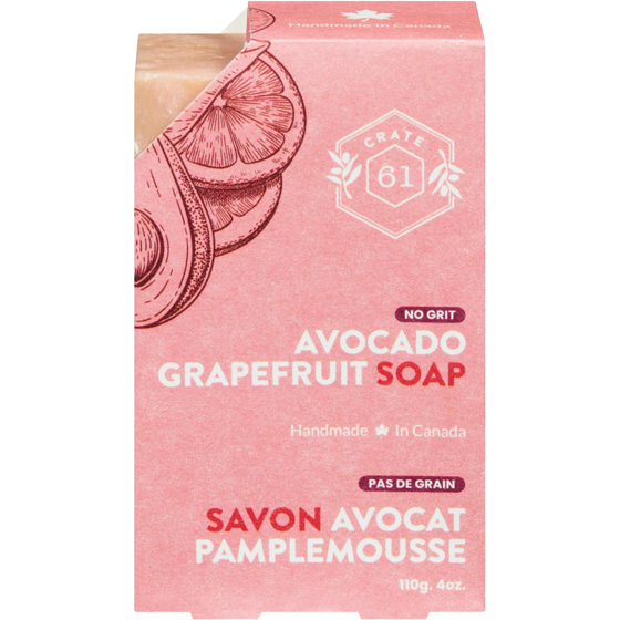 Crate 61 Savon naturel Crate 61, avocat et pamplemousse 110 g, 4,08 $/100g