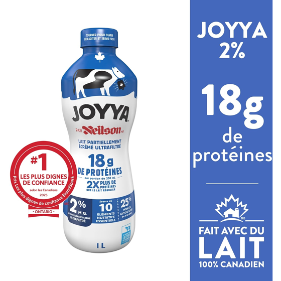 Neilson Lait partiellement écrémé ultrafiltré 2% 1 l, 0,62 $/100ml