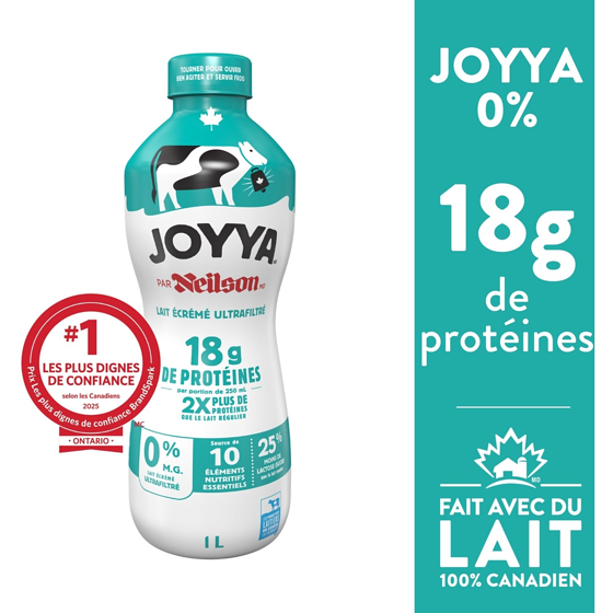 Neilson Lait écrémé ultrafiltré 0% 1 l, 0,50 $/100ml