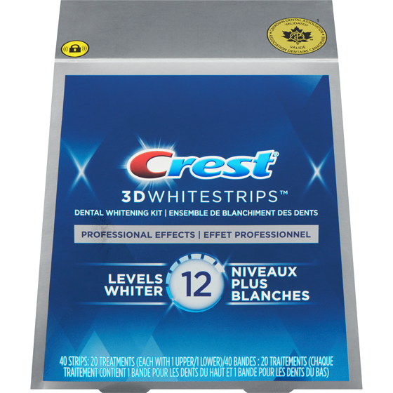 Crest 3D White Whitestrips Professional Effects 20 ea, $4.25/1ea