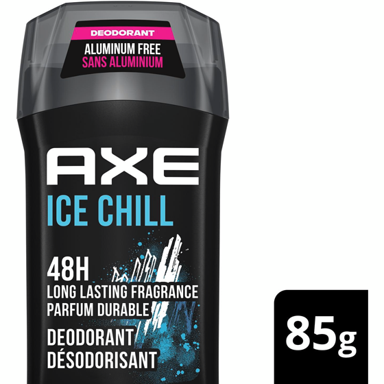Axe Ice Chill Deodorant Stick, Iced Mint & Lemon, 48h Fragrance 85 g, $5.87/100g