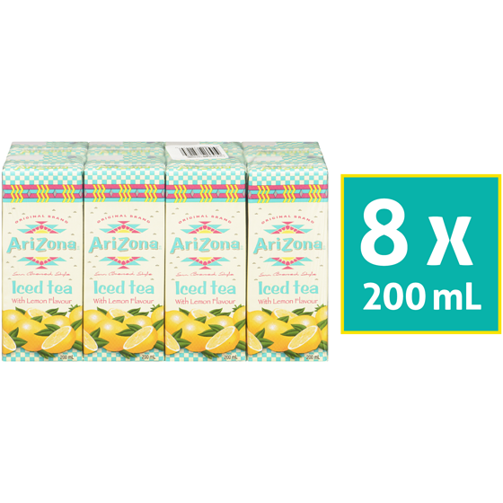 Arizona 100% Natural Iced Tea with Lemon 8x200.0 ml, $0.28/100ml