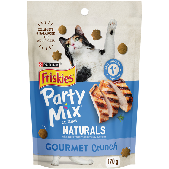 Purina Friskies Cat Treats Naturals Gourmet Crunch with Real Chicken 170 g, $2.05/100g