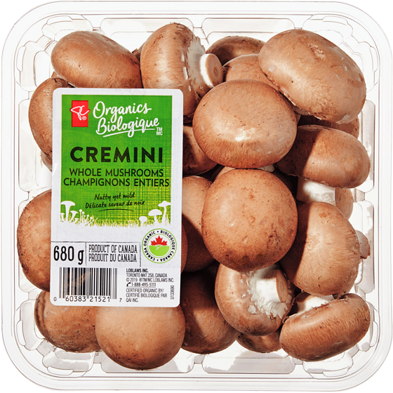 PC Biologique Cremini champignons 680 g, 1,69 $/100g