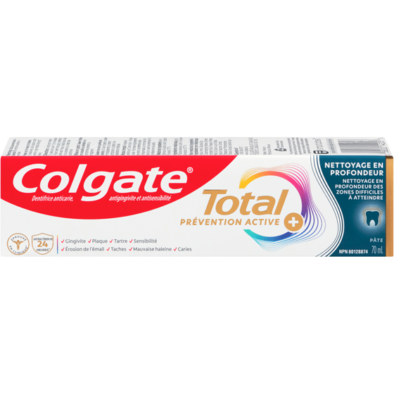 Colgate Dentifrice Total Avancé Nettoyage Professionnel 70 ml, 7,84 $/100ml