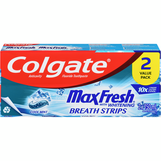 Colgate Toothpaste, Maxfresh with Mini Breath Stripes, Clean Mint 150 ml, $5.33/100ml