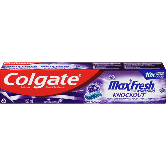 Colgate Toothpaste, Anticavity Fluoride with Whitening Mint Fusion 150 ml, $3.66/100ml