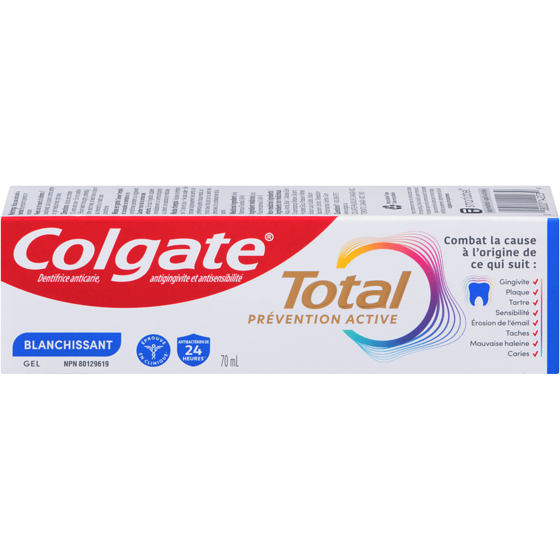 Colgate Dentifrice blanchissant Total 70 ml, 3,56 $/100ml