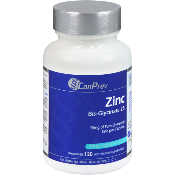 CanPrev Vegetable Capsules Zinc Bis-Glycinate 25 120 ea, $0.16/1ea