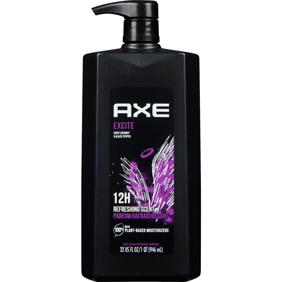 Axe Excite Dual Action Body Wash, Crisp Coconut and Black Pepper 946 ml, $0.84/100ml