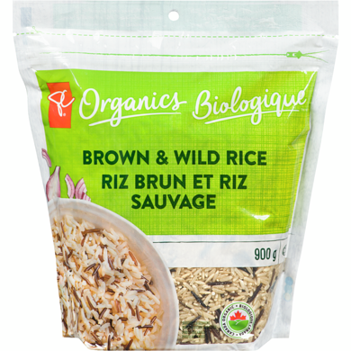 PC Organics Organic Brown And Wild Rice Blend 900 g, $1.17/100g