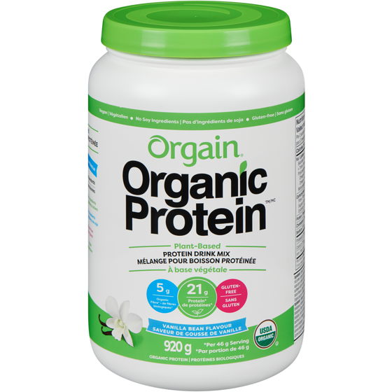 Orgain Organic Protein Powder, Vanilla 920 g, $6.41/100g