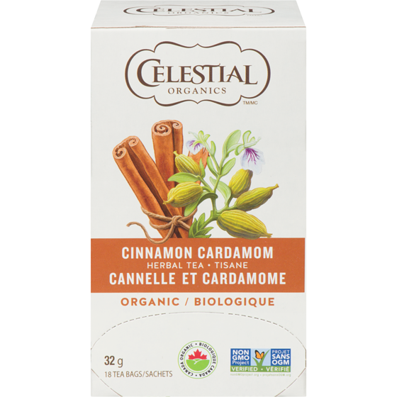 Celestial Seasonings Organic Herbal Tea Cinnamon & Cardamom 18 ea, $0.33/1ea