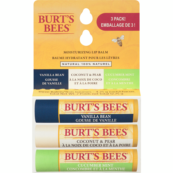 Burt’s Bees Baumes hydratants d’origine naturelle à 100 % pour les lèvres aux extraits de fruits 4.25 g, 258,59 $/100g