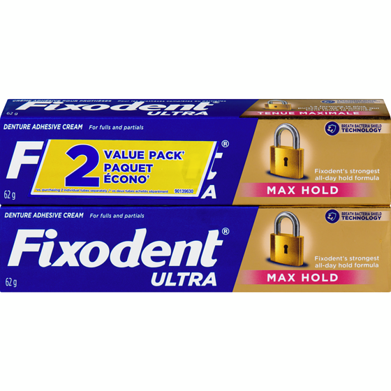 Fixodent Ultra Max Hold Dental Adhesive 124 g, $13.30/100g