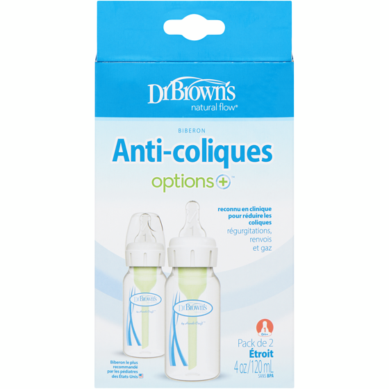 Dr. Brown Biberon de 120 ml Dr. Brown's Options+ 2 ea, 8,50 $/1ch
