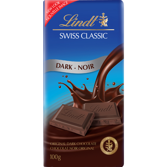 Lindt SWISS CLASSIC Dark Chocolate Bar 100 g, $3.99/100g