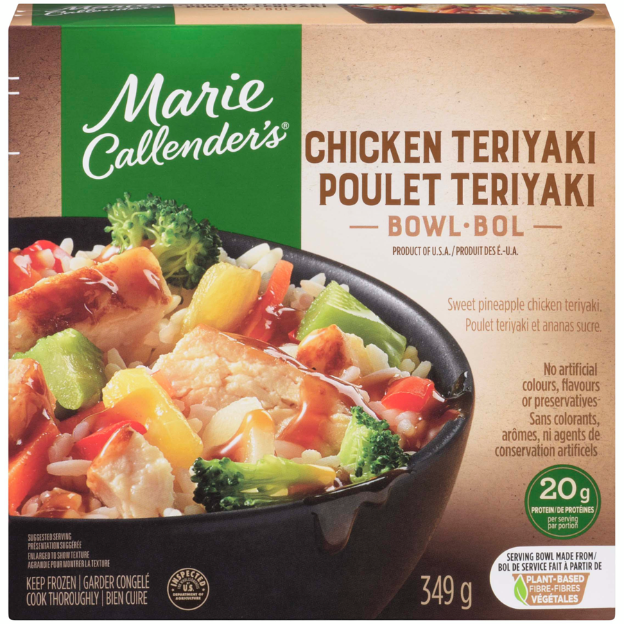 Calories in Marie Callender's Sweet Pineapple Chicken Teriyaki Bowl