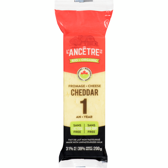 L’Anctre Cheddar biologique vieilli 2 ans 200 g, 6,00 $/100g