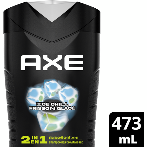 Axe 2-in-1 Shampoo and Conditioner for Clean & Strong Hair Ice Chill 473 ml, $1.37/100ml