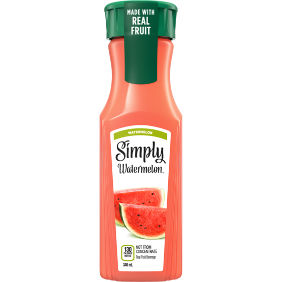 Simply Juice Watermelon Bottle 340 ml, $1.03/100ml