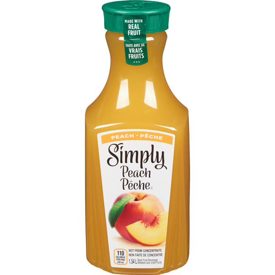 Simply Jus Pêche Bottle 1.54 l, 0,32 $/100ml