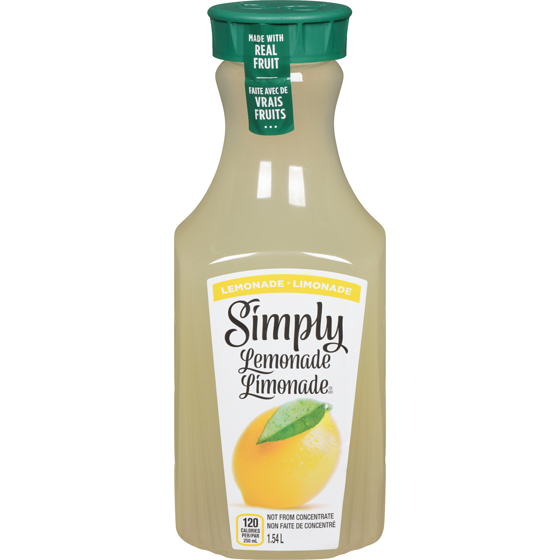 Simply Lemonade Bottle 1.54 l, $0.42/100ml