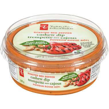 Trempette aux cajous poivrons rouges grillés à base de plantes PC