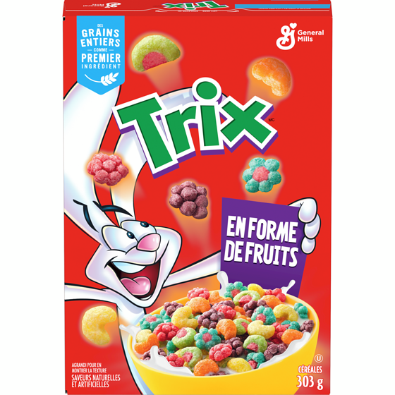 General Mills Trix en forme de Fruits Céréales 303 g, 1,16 $/100g