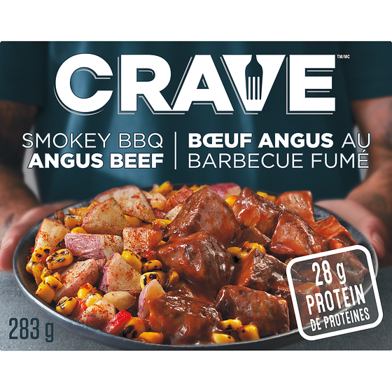 Crave Smokey BBQ Angus Beef Frozen Meal 283 g, $1.61/100g