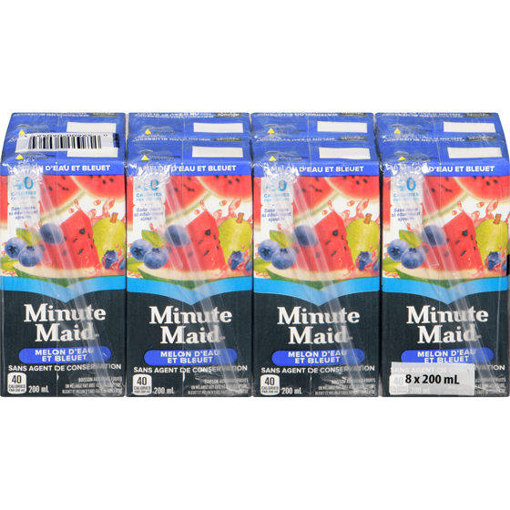 Minute Maid Myrtille pastèque 8x200.0 ml, 0,25 $/100ml