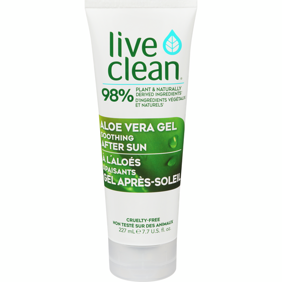 Live Clean After Sun  Aloe Vera Gel 227 ml, $4.40/100ml