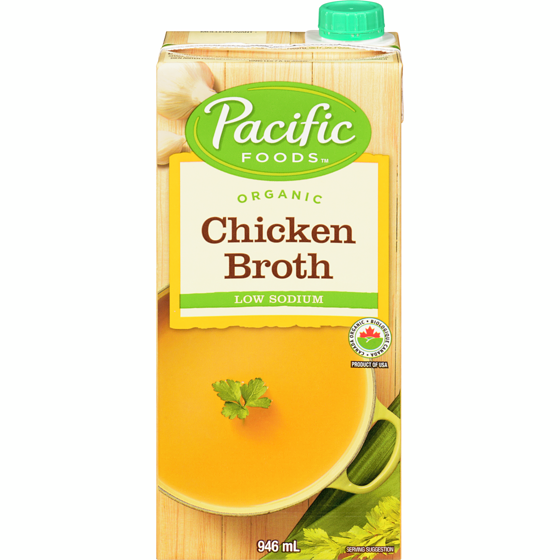 Pacific Foods Organic Chicken Broth Low Sodium 946 ml, $0.79/100ml