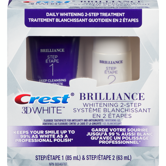 Crest 3D White Brillance - Systeme blanchiment en 2 etapes 148 ml, 12,83 $/100ml